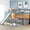 Gray, variant on Pine Wood Twin Over Twin Bunk Bed with Convertible Slide | Great for Family Use, Ensure Stability and Bring Joy