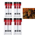 thumbnail image 1 of Botellas etiquetadas con abeja reina, 4 piezas de plástico, atrapamoscas de abeja reina, jaula para botellas para marcar abejas reina, herramientas de apicultura duraderas, 1 of 5