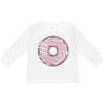 thumbnail image 3 of Inktastic Pink Donut, Donut Frosting, Donut Icing, Glaze Boys or Girls Long Sleeve Toddler T-Shirt, 3 of 5