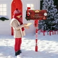 thumbnail image 3 of relayinert Add Holiday Cheer To Mailbox Christmas Deer Pattern Sleeve Easy To Couch Cover YTYH2309046 1Set, 3 of 6