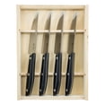 thumbnail image 3 of Fox Knives Kitchen Knife Cutlery 4-Knife Set FX-1019 SET4 Black POM Stainless Cuchillo FOX KNIVES 4-piece Steak Knife Set, 3 of 3