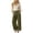 Army Green, variant on ClodeEU Women's 2 Piece Outfits ,Long Sleeve Button Down Shirt and High Waist Pleated Wide Leg Pants Set, Solid Color Casual Matching Set ,Women's Plus M