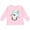 AD-Pink, variant on Cute Christmas Penguin with Heart and Holly Boys or Girls Long Sleeve Toddler T-Shirt
