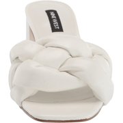 NINE WEST Womens Gotit3 Heeled Sandal 9 White
