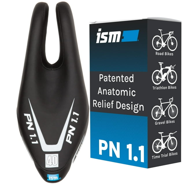 Sillín de bicicleta de carretera acolchado ISM PN 1.1 para bicicletas de carretera