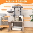 thumbnail image 2 of Caja de arena para gatos HavenlyYouth con árbol para gatos, 2 of 9
