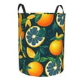 thumbnail image 2 of Fotbe Fresh Orange Laundry Basket with Handles, Waterproof Large Laundry Hamper, Wash Bag for Corner Dorm, Rolling Laundry Basket with Handles-Medium, 2 of 8