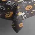 thumbnail image 3 of Dancing Skeletons Halloween Pattern Rectangle Tablecloth 60"x84",Waterproof Polyester Rectangle Table Cloth, Wipeable Spillproof Polyester Tablecloth for Dining, Camping, Indoor and Outdoor, 3 of 5