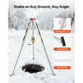 thumbnail image 4 of KFFKFF Kit de Trépied pour Espace Confiné, Treuil de Levage de Trépied de Secours Robuste 1200 lbs, Pieds Réglables de 4,1 Pi, Kit Portable avec Câble de 98,5 Pi, 4 of 9