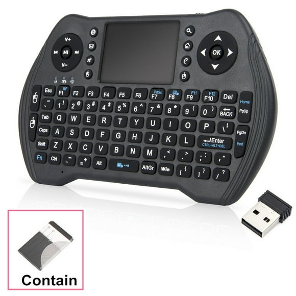 Mini Wireless Keyboard 锛?2.4GHz Wireless Mini Keyboard Controller with Compatible with Android TV Box, IPTV, HTPC, Smart TV, PC,etc