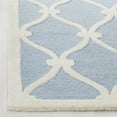 thumbnail image 4 of SAFAVIEH Cambridge Raleigh Geometric Wool Area Rug, Blue/Ivory, 5' x 8', 4 of 9