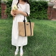 thumbnail image 3 of Kukuzhu Straw Beach Bag, Summer Woven Tote Bag Large Shoulder Handbag Straw Purses and Handbags for Women Vacation, 3 of 7