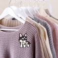 thumbnail image 4 of Jumpingount 4 unids/set de parches de animales Husky de hierro a la moda para chaquetas y pegatinas de apliques de perros Husky bordados exquisitos Accesorios de disfraces, 4 of 6