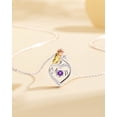 thumbnail image 6 of Molenia Mother's Day 925 Sterling Silver Birthstone Necklace for Mom Women Unique Gift Mom Pendant Mama Necklaces Jewelry Gifts for Her, 6 of 9