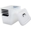 Advantus Rolling Storage Box, Letter/Legal, 15-Gallon Size, Clear ...