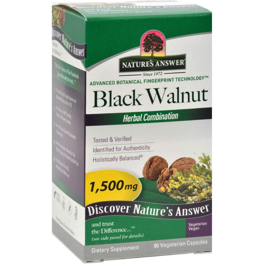 Nature's Answer Black Walnut Complex 90 Vegetarian Capsules