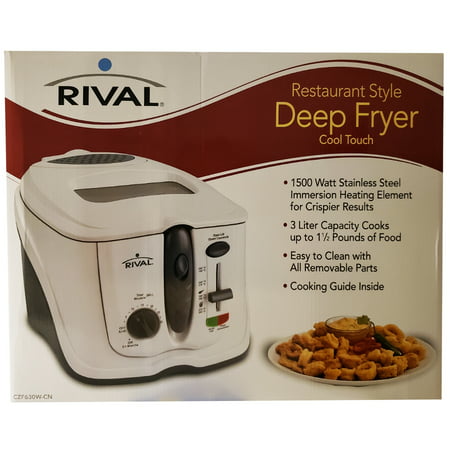 Rival CZF630W-CN 3L Deep Fryer with 30 Minutes Timer and Adjustable
