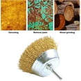 thumbnail image 3 of Kit de herramientas para preparación de superficies y juego de cepillos de alambre, accesorio de taladro para limpieza de espacios reducidos, eje de acero inoxidable, alambre revestido de latón,, 3 of 7
