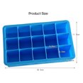 thumbnail image 4 of Mistaha Food Grade Silicone Ice Cube Tray 14 Grids Ice Cube Mold Small Ice Maker, 4 of 8