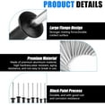 thumbnail image 3 of Flat Black 8 Sizes Rivet Large Flange Aluminum Head Steel Mandrel Blind Pop Rivets 240 Pieces, 3 of 7
