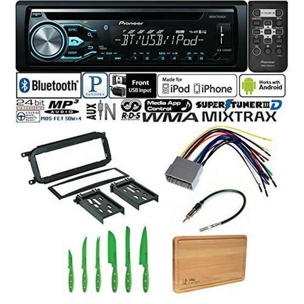 PIONEER CAR STEREO RADIO BLUETOOTH CD PLAYER DASH INSTALL MOUNT HARNESS ANTENNA CHRYSLER, DODGE