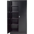 thumbnail image 5 of Unassembled Steel Storage Cabinet Recessed Handle, 36"W x 18"D x 72"H, Black, 5 of 7