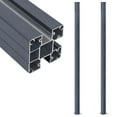 thumbnail image 1 of vidaXL Fence Posts 2 pcs Dark Grey 185 cm Aluminium, 1 of 5