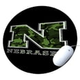 thumbnail image 1 of KuzmarK Round Mousepad / Hot Pad / Trivet - Nebraska Camouflage, 1 of 1