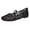 Black, variant on Willtoo Womens Mesh Ballet Flats Closed Toe Bowknot Floral Mary Jane Shoes Breathable 2026 New Ballerina Flats