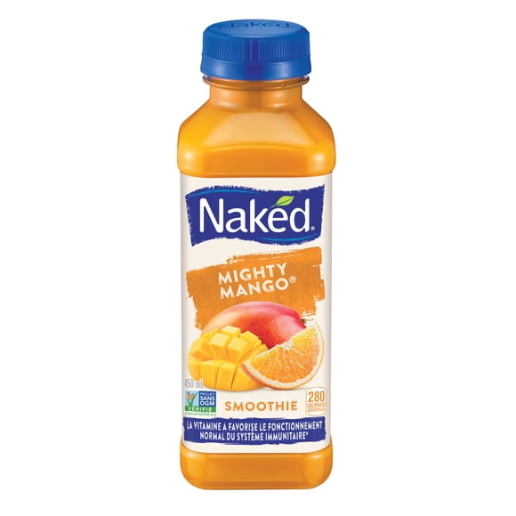 Smoothie Naked Mighty Mango 450 mL, bouteille