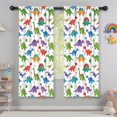 thumbnail image 5 of Blackout Kids Curtains,White Cartoon Dinosaurs Stars Pattern Childrens Insulated Curtains Set Of 2,Bedroom Essentials,Toddler Room Decor 42"x63", 5 of 5