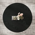 thumbnail image 3 of Fnova Table Basse avec Rangement à 2 Niveaux, Table Basse Ronde de 32 Pouces en Bois avec Pattes en Métal, Table Centrale de Style Rustique Moderne pour Salon, Noir Foncé, 3 of 16