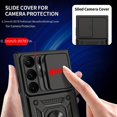thumbnail image 4 of Luxury Shockproof Lens Protector Armor Phone Case Metal Stand Cover For Samsung Galaxy S21 S21 FE S21 Plus S21 UItra S22 S22 Plus S22 Ultra S23 S23 Plus S23 Ultra, 4 of 5
