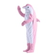 thumbnail image 6 of Maqroz Adult Animal Dolphin Onesie Pajamas Unisex Fleece Halloween Costume Long Sleeve Sleepwear Cosplay Jumpsuit Homewear Winter Warm Party Outfit, 6 of 7