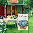 thumbnail image 5 of Spring Summer Hydrangea Garden Flag 12x18 Double Standerd Welcome Spring Garden Flags for Outside Vertical Farmhouse Holiday, 5 of 6