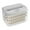 D-4 Layers, variant on 2 Layer Food Storage Containers with Lids, Airtight Plastic Cookie Storage Container, Stackable Refrigerator Organizer Bin, Clear