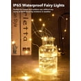 thumbnail image 5 of 24 Pack Fairy Lights Battery Operated - 7Ft 20 Led Mini String Lights Silver Wire Waterproof Firefly Starry DIY Lights for Bedroom Patio Wedding Party Christmas Decor (Warm White), 5 of 7