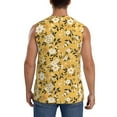 thumbnail image 4 of Daiia Daisies Flowers Printed Men's Tank Tops,Casual Soft Sleeveless Gym Muscle Shirts Bodybuilding Tee-Medium, 4 of 8