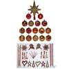 Holiday Tree Ornament Kit, Red and Copper