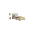 thumbnail image 2 of Meridian Furniture Nico Cream Velvet Twin Bed, 2 of 7