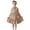 Dress 116#Khaki, variant on Dress for Girls Sleeveless Lace Lapel Collar Button Solid Color Flowy for Toddler and Kids Outfit Elegant Wedding Prom Dress