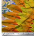thumbnail image 3 of Soimoi Poly Georgette Fabric Floral & Feather Panel Printed Craft Fabric by The Yard 52 Inch Wide, 3 of 3