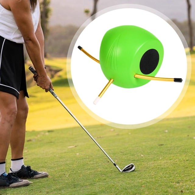 Pelota de entrenamiento de de golf, bola de conexión portátil de cuero sintético resistente al desgaste para formación y corrección de