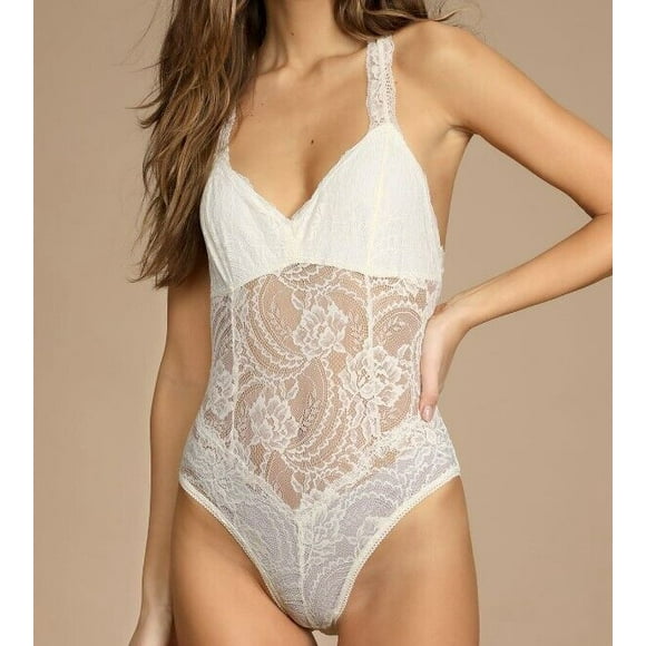 Intimately FP Midnight Hour Lace Bodysuit Ivory ( S )