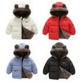 thumbnail image 5 of Baby Clothes Winter Warm Fleece Hooded Jacket Cute Windproof Puffer Coat Zip Up Padded Outwear for Toddler Boy Girls 1-6T, 5 of 5