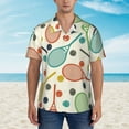 thumbnail image 5 of Uemuo Racket and Tennis Ball Printed Regular Fit Short Sleeve Casual Hawaiian Shirt for Men,Aloha shirt,Tropical shirt,Floral print shirt,Vacation Beach shirt-3X-Large, 5 of 9