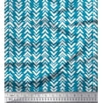 thumbnail image 1 of Soimoi Blue Rayon Fabric Geometric Arrow Tribal Fabric Prints By Yard 56 Inch Wide, 1 of 3