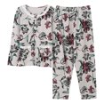 thumbnail image 1 of REDHOTYPE Pyjama Mode Floral Fantaisie pour Femmes Printemps Automne Maman Manches Longues Coton Col Rond Ensemble Grande Taille Vêtements de Maison Automne, 1 of 2