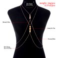 thumbnail image 5 of Cadena gótica para el pecho TUNC Bikini para mujer accesorios de verano collar de regalo Punk, 5 of 5