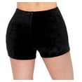 thumbnail image 4 of ALWAYS Women's Velvet Lined Soft and Fluffy Lounge 1" Waistband Shorts Black S, 4 of 5
